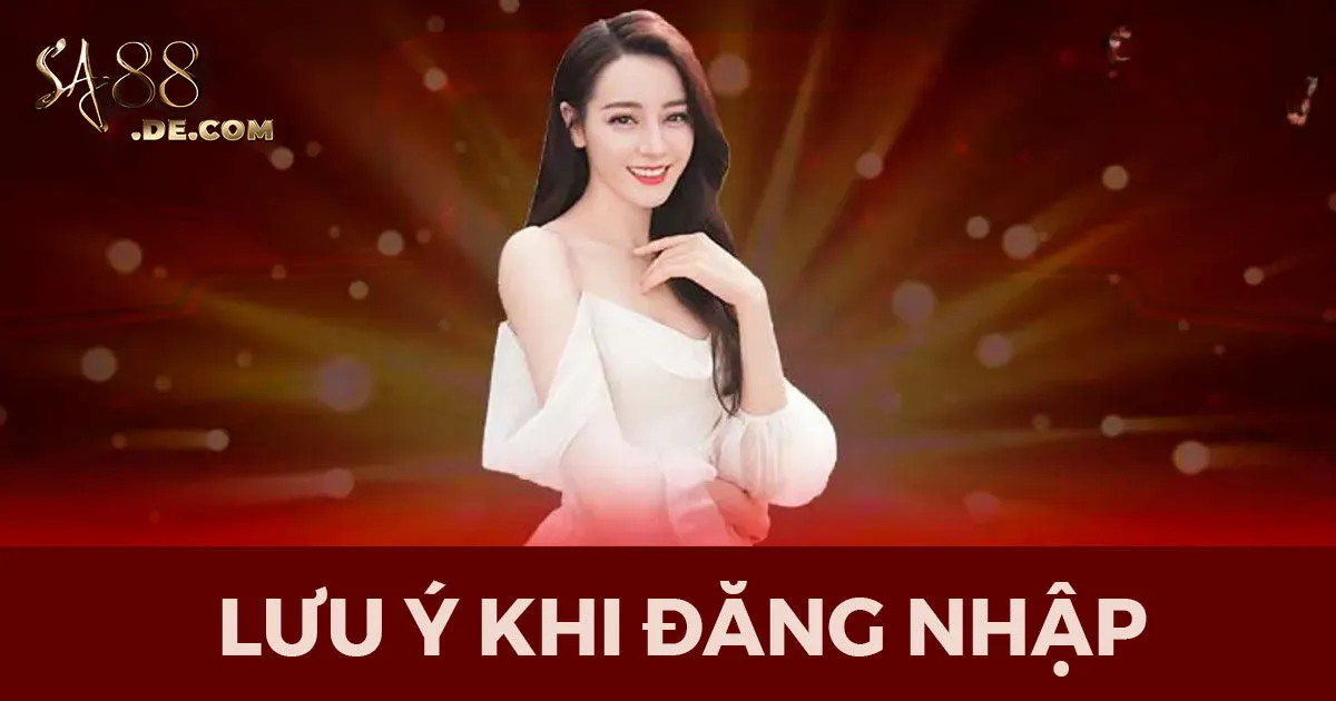 Lưu ý quan trọng cần biết khi đăng nhập SA88