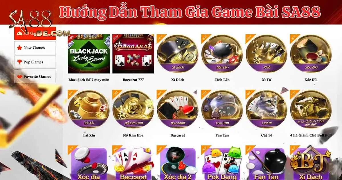 Hướng dẫn cách tham gia đặt cược tại game bài SA88